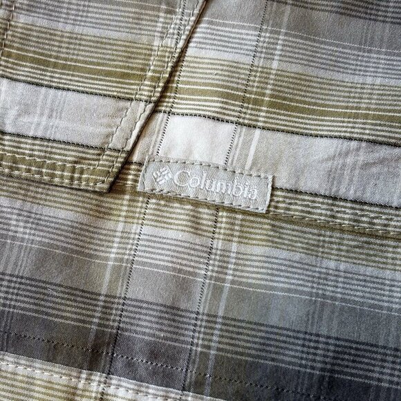 Columbia Long Sleeve Shirt Mens XL Plaid Supplex Nylon Outdoor Fishing Vented - Picture 6 of 16